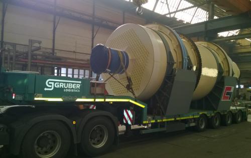 Intertransport GRUBER Move Heavy Heat Exchanger from Germany to the USA