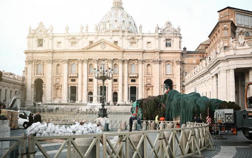 Intertransport GRUBER Deliver the Vatican Christmas Tree!