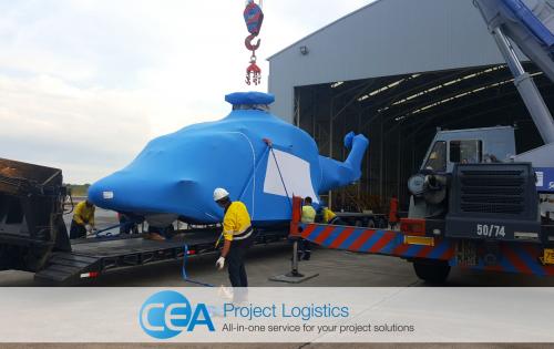 CEA Project Logistics with Specialised Transport of Helicopters