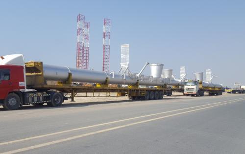 WSS Handle Shipment of Long Flare Risers from the UAE to Saudi Arabia