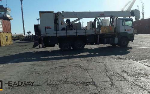 Crane shipped from Erbil to Tunis by Headway Global in Turkey