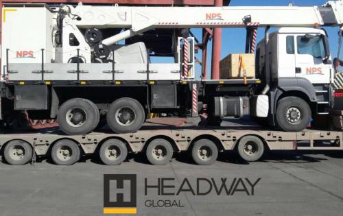 Crane shipped from Erbil to Tunis by Headway Global in Turkey