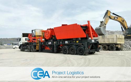 CEA Project Logistics Deliver Rock Crusher Machine in Thailand