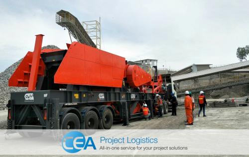 CEA Project Logistics Deliver Rock Crusher Machine in Thailand