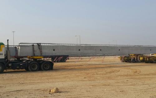 Turk Heavy Transport Complete Local Move of Long Concrete Beams
