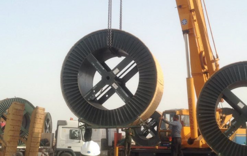 Al Nahrain Transport Large Cable Reels in Iraq