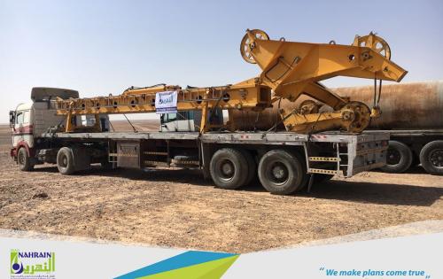 Al Nahrain Move CAT Excavator from Jordan to Saudi Arabia
