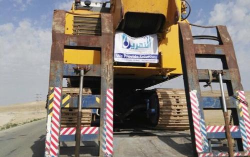 Al Nahrain Move CAT Excavator from Jordan to Saudi Arabia