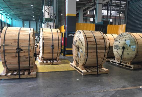 BATI Move Cable Reels from Turkey to Shanghai by Air