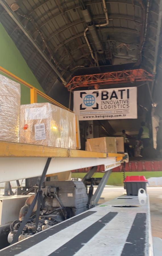 BATI Transports 1 Million Covid Tests with a Chartered Antonov