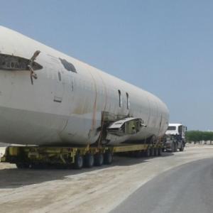 Turk Heavy Transport Deliver Aircraft Body in Bahrain
